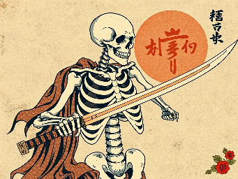 skeleton and sword