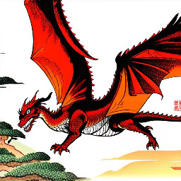 full body flying dragon